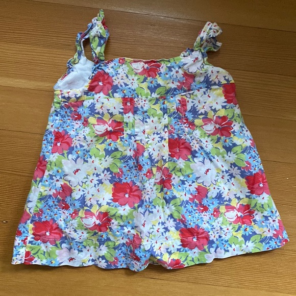 Floral tank top, lined, baby gap 12-18m - Picture 1 of 3